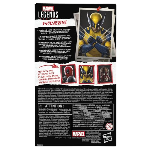 Marvel Legends Series Wolverine, Deadpool & Wolverine Adult Collectible Action Figure (6”)
