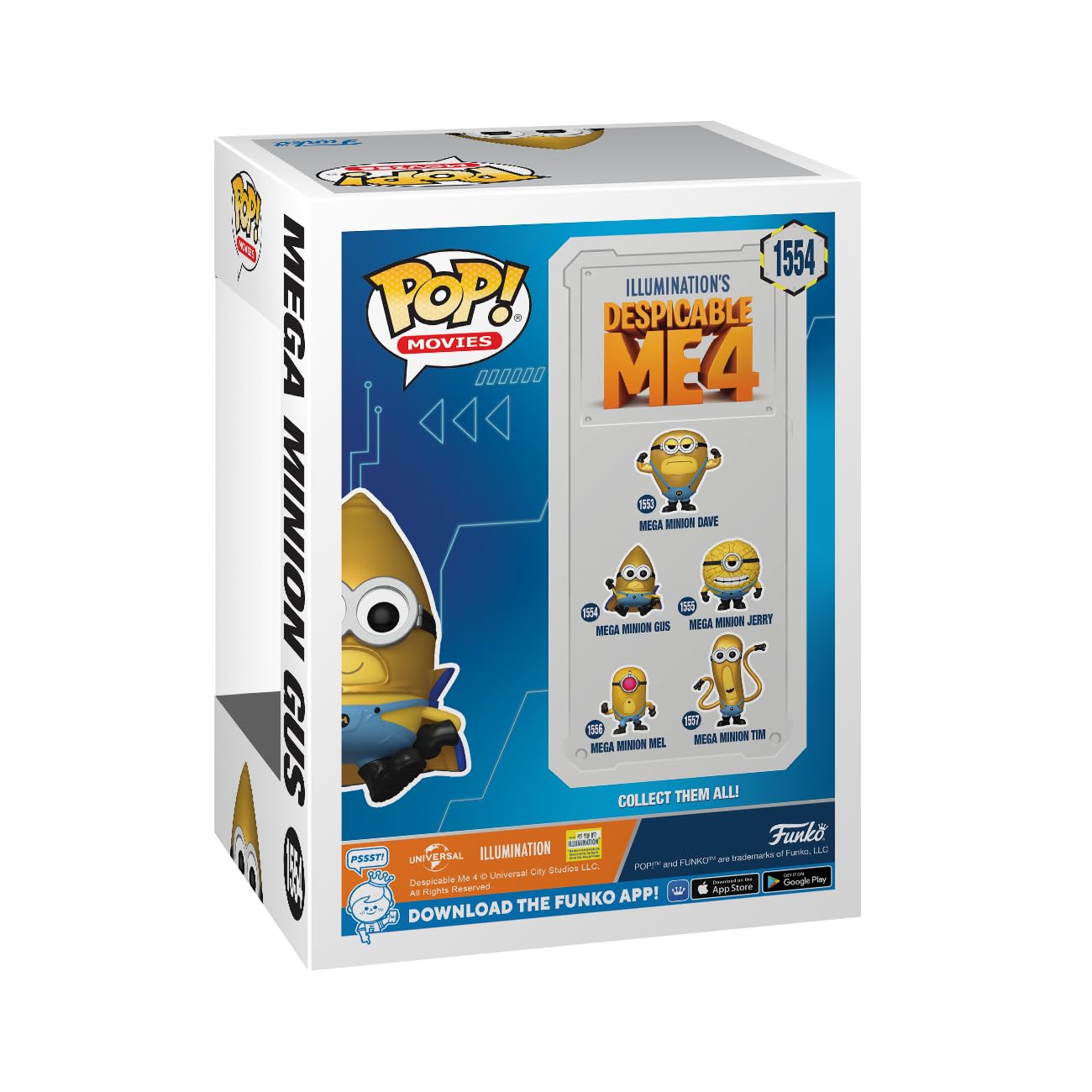 FUNKO POP! MOVIES: Despicable Me 4 - Mega Minion Gus, Funko, Gifts