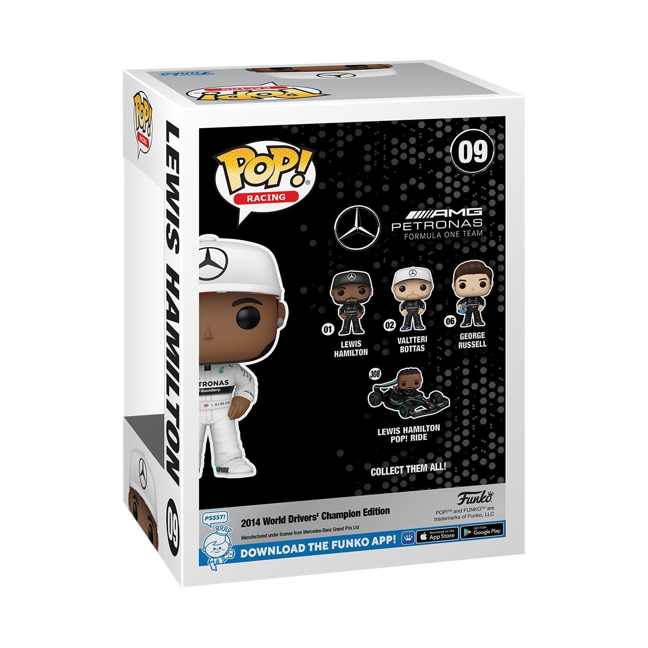 Funko Pop! Racing: AMG Petronas F1 #09 - Lewis Hamilton w/ protector (Helmet)
