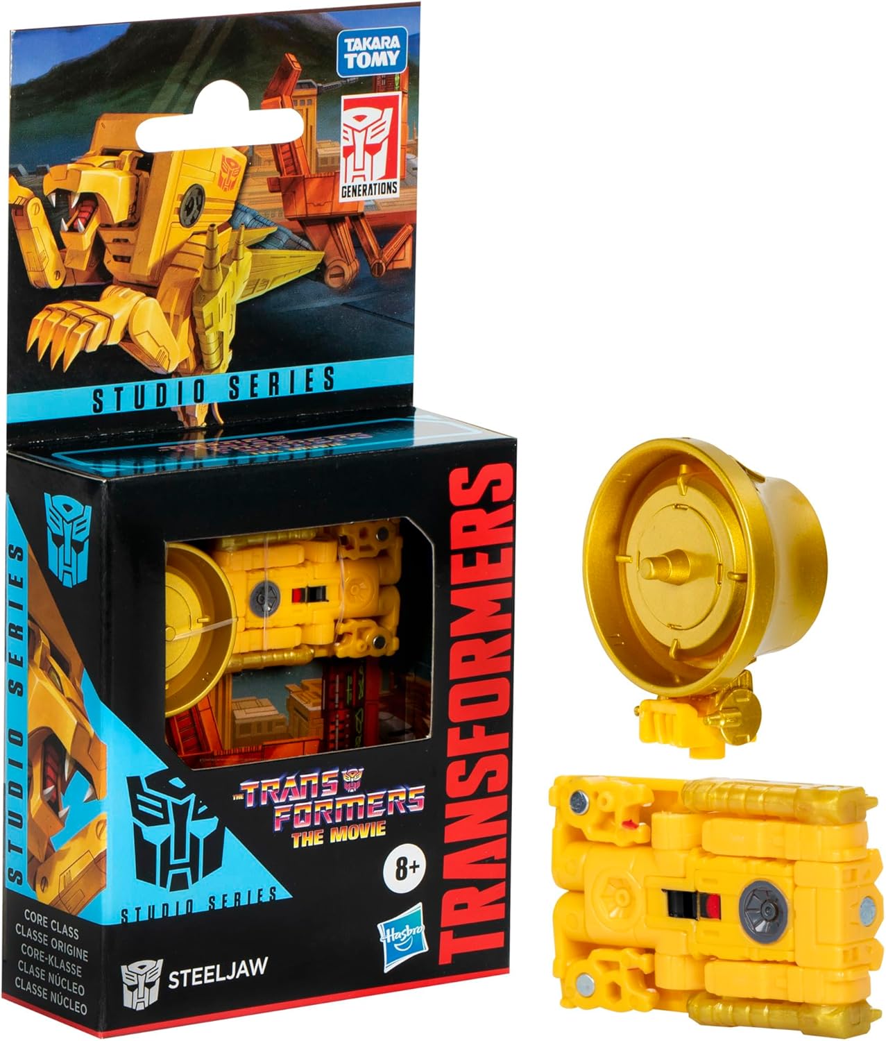 Transformers Toys Studio Series Core The The Movie Steeljaw, 3.5-inch Converting Action Figure, 8+