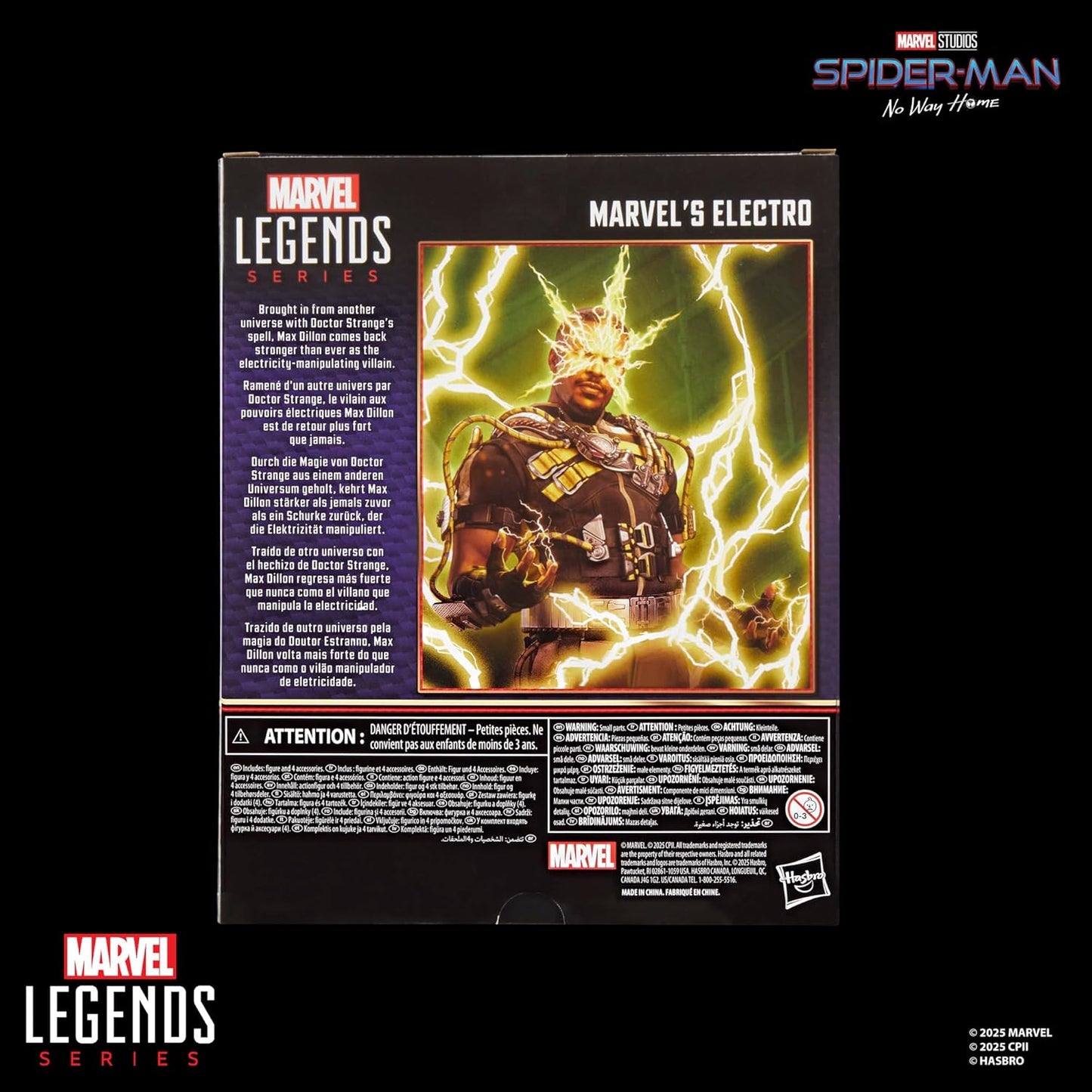 Marvel Legends Series Marvel’s Electro, Spider-Man: No Way Home Collectible 6 Inch Action Figure