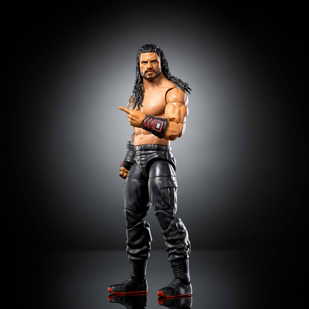 WWE Elite Roman Reigns Action Figure, Series #123 Set, 6-inch Collectible with Accessories