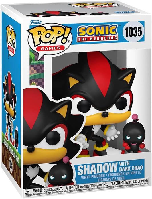 Funko POP & Buddy: Sonic - Shadow The Hedgehog with Dark Chao - Sonic The Hedgehog - Collectable Vinyl Figure - Gift Idea - Official Merchandise - for Kids & Adults - Video Games Fans