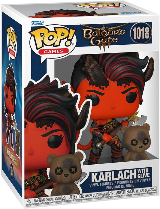 Baldur's Gate 3 Karlach with Clive Funko Pop! Vinyl Figure and Buddy #1018
