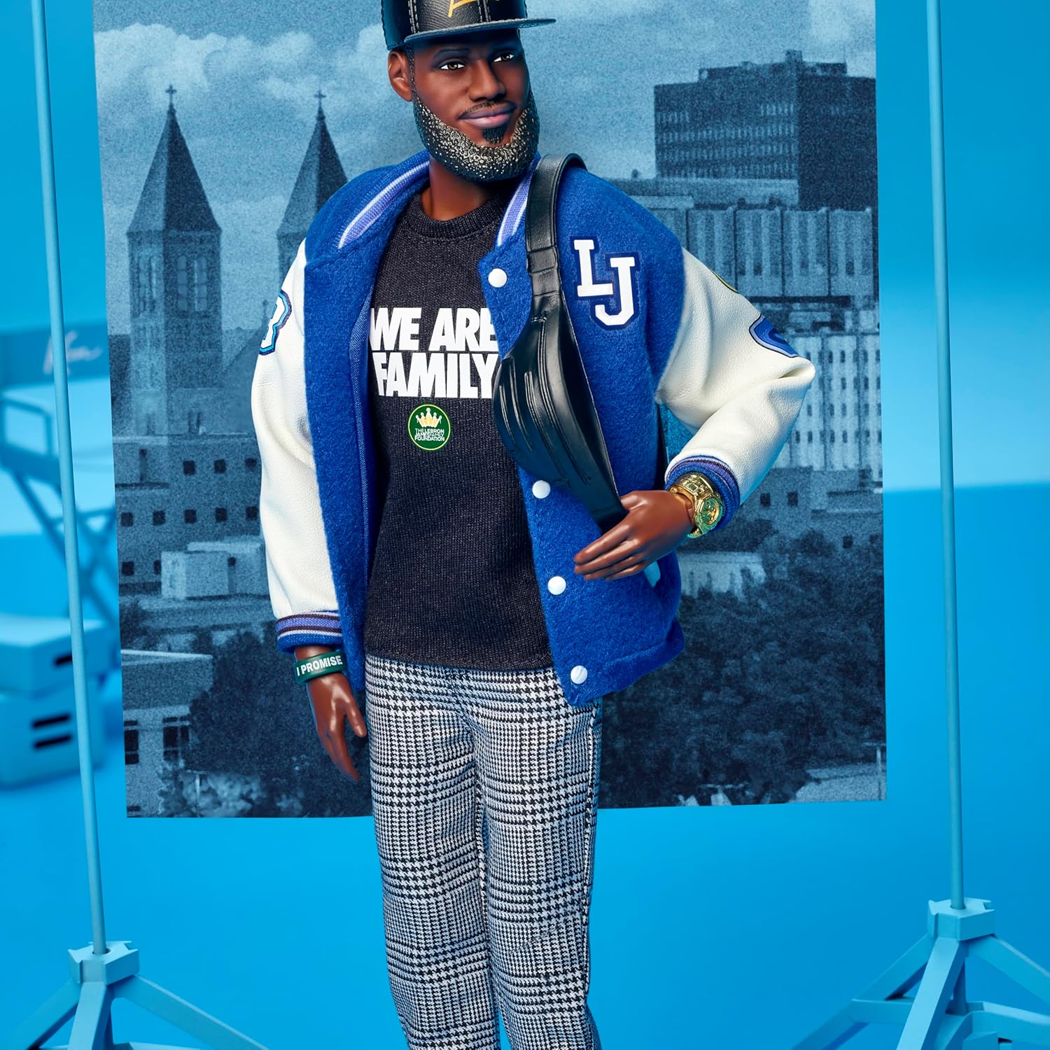 Barbie Signature Lebron James Kenbassadors Doll Collectible with Varsity Bomber Jacket Outfit & Accessories Including Headphones, Sunglasses, & More