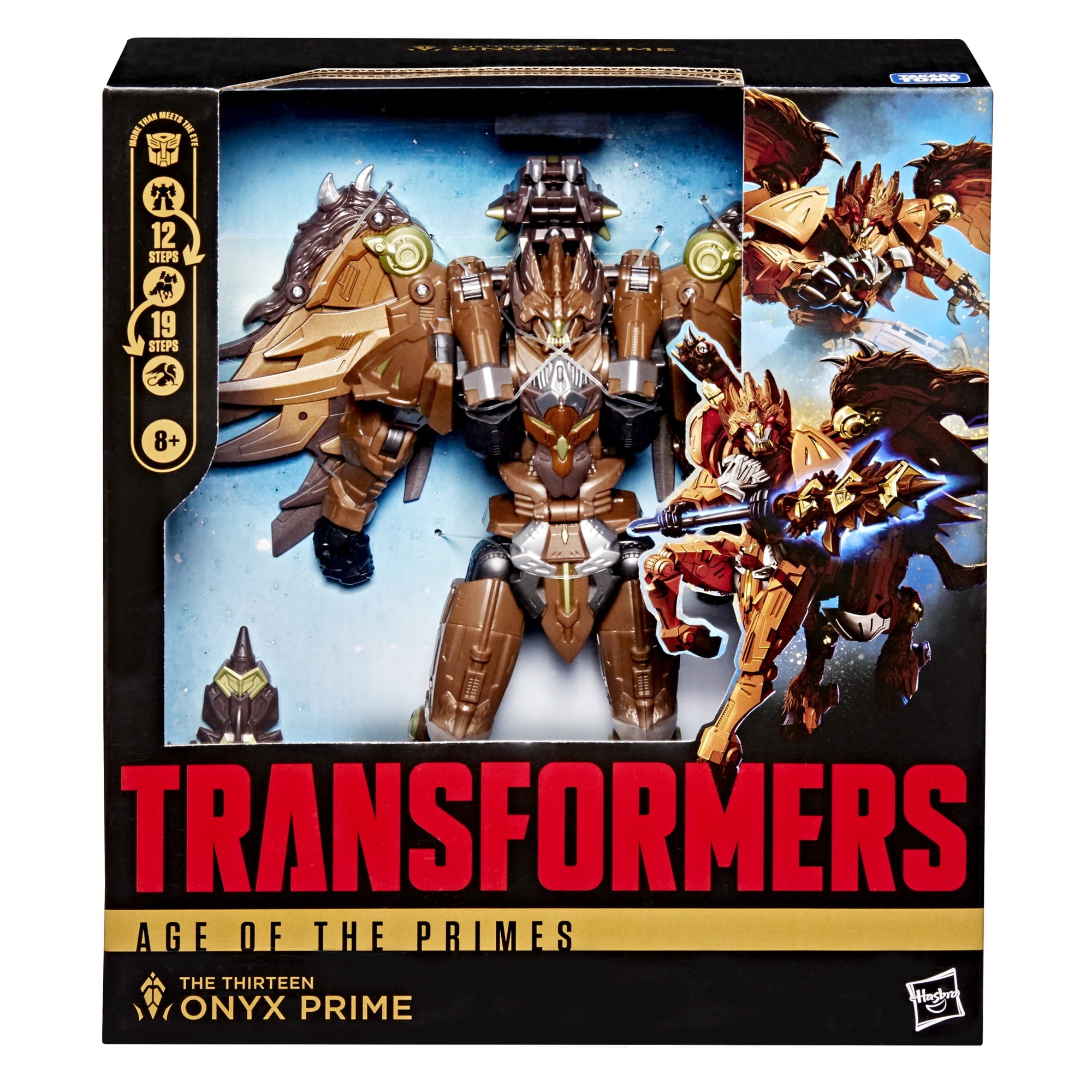 Transformers Age of the Primes Leader Class The Thirteen Onyx Prime 7.5” Action Figure, 8+
